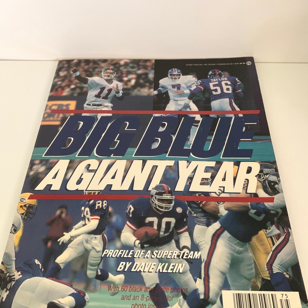 1987 Big Blue A Giant Year NFL Magazine Coffee Mug - Picture 2 of 3